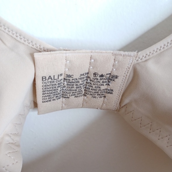 Bali 3439 Soft Cup Smooth and Seamless. 38C Beige - Picture 3 of 16